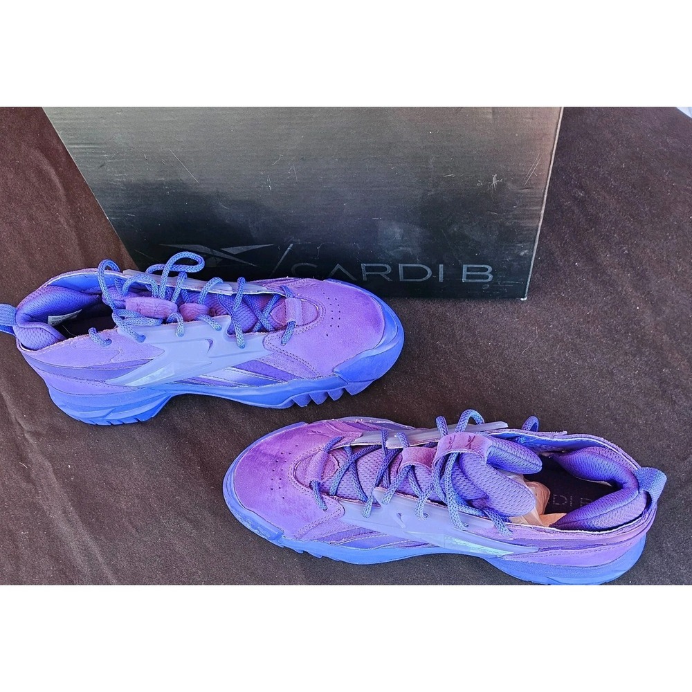 REEBOK CLUB C V2 CARDI B PURPLE GX9659 WOMENS SZ 10